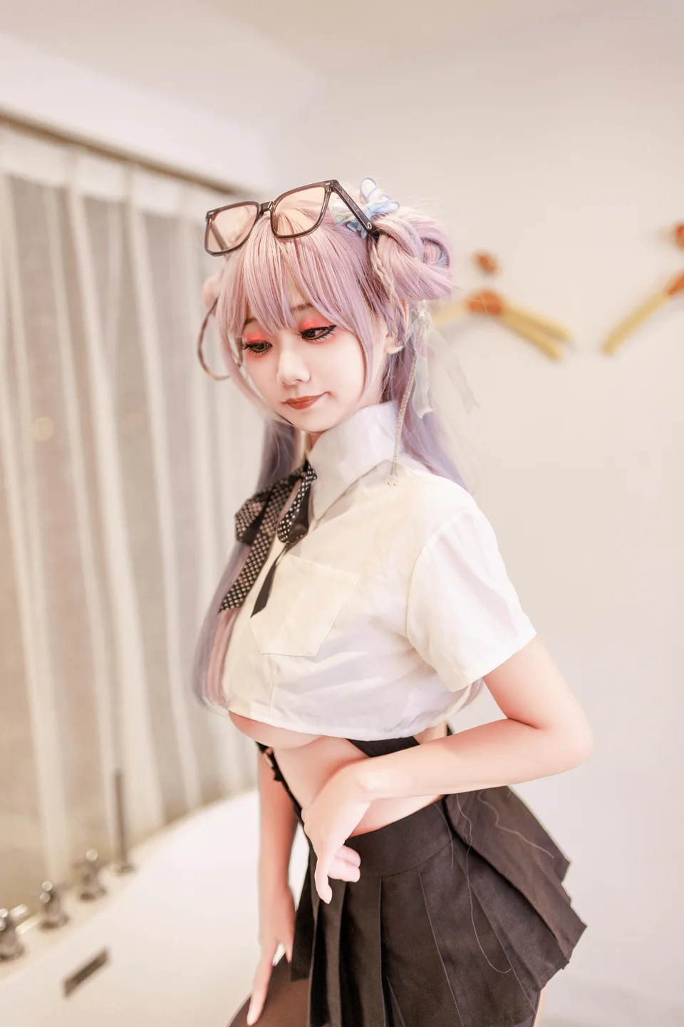 阿雪雪 - No.016 居家女高 [64P,2V-2.20GB] tg@simisebaisi 【丝足阁】007.webp